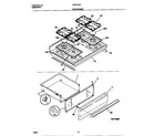 Frigidaire FGF374CCBD top/drawer diagram