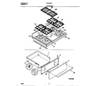 Frigidaire FGF378WCCD top/drawer diagram