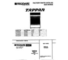 Tappan TGF334BCWD cover diagram