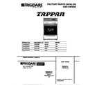 Tappan TGF357BCDD cover diagram