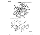 Universal/Multiflex (Frigidaire) MGF355BEWC top/drawer diagram