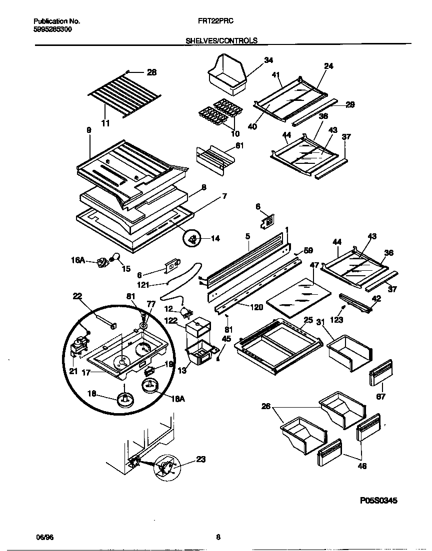 Shelves/controls