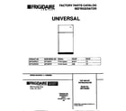 Universal/Multiflex (Frigidaire) MRT22NREW1 cover diagram