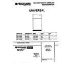 Universal/Multiflex (Frigidaire) MRT13CREZ0 cover diagram