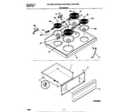 Universal/Multiflex (Frigidaire) MEF322SEWA top/drawer diagram