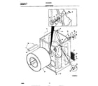 Universal/Multiflex (Frigidaire) MDG336REW0 cabinet/drum diagram