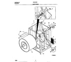 Universal/Multiflex (Frigidaire) MDG216REW0 cabinet/drum diagram