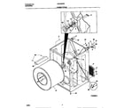 Universal/Multiflex (Frigidaire) MDG436REW0 cabinet/drum diagram