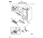 Frigidaire FFU12D9EW0 cabinet/control/shelves diagram