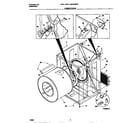 Universal/Multiflex (Frigidaire) MDE116REW0 cabinet/drum diagram