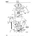 Universal/Multiflex (Frigidaire) MWX433RED0 motor/tub diagram