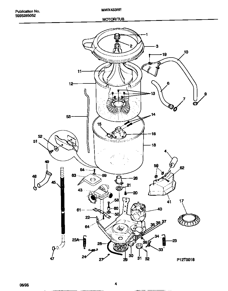 Motor/tub