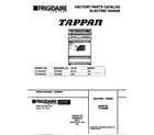 Tappan TEF365BEWA cover diagram
