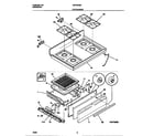 Universal/Multiflex (Frigidaire) MGF324SEDA top/drawer diagram