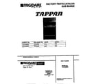 Tappan TGF362BBBD cover diagram