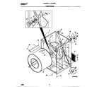 Tappan TDG546RED0 cabinet/drum diagram