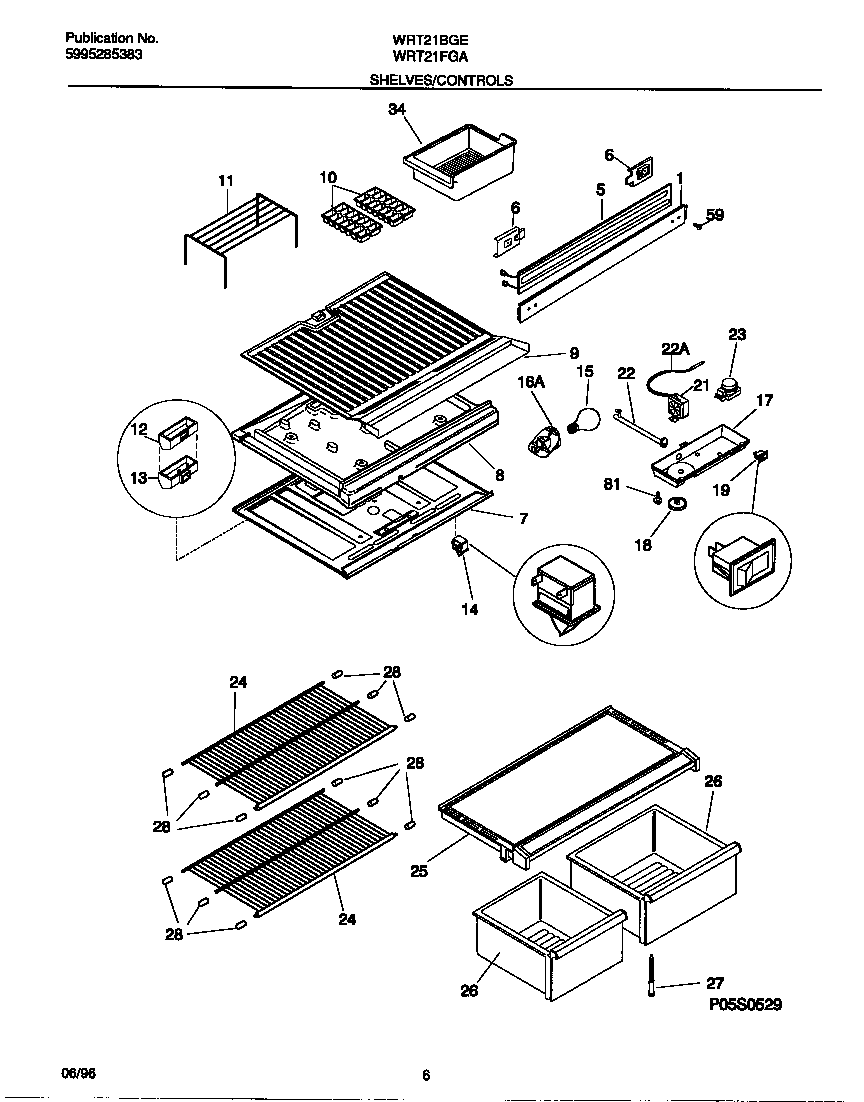 Shelves/controls