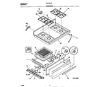 Universal/Multiflex (Frigidaire) MGF324WESB top/drawer diagram