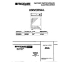 Universal/Multiflex (Frigidaire) MDE436RED0 cover diagram