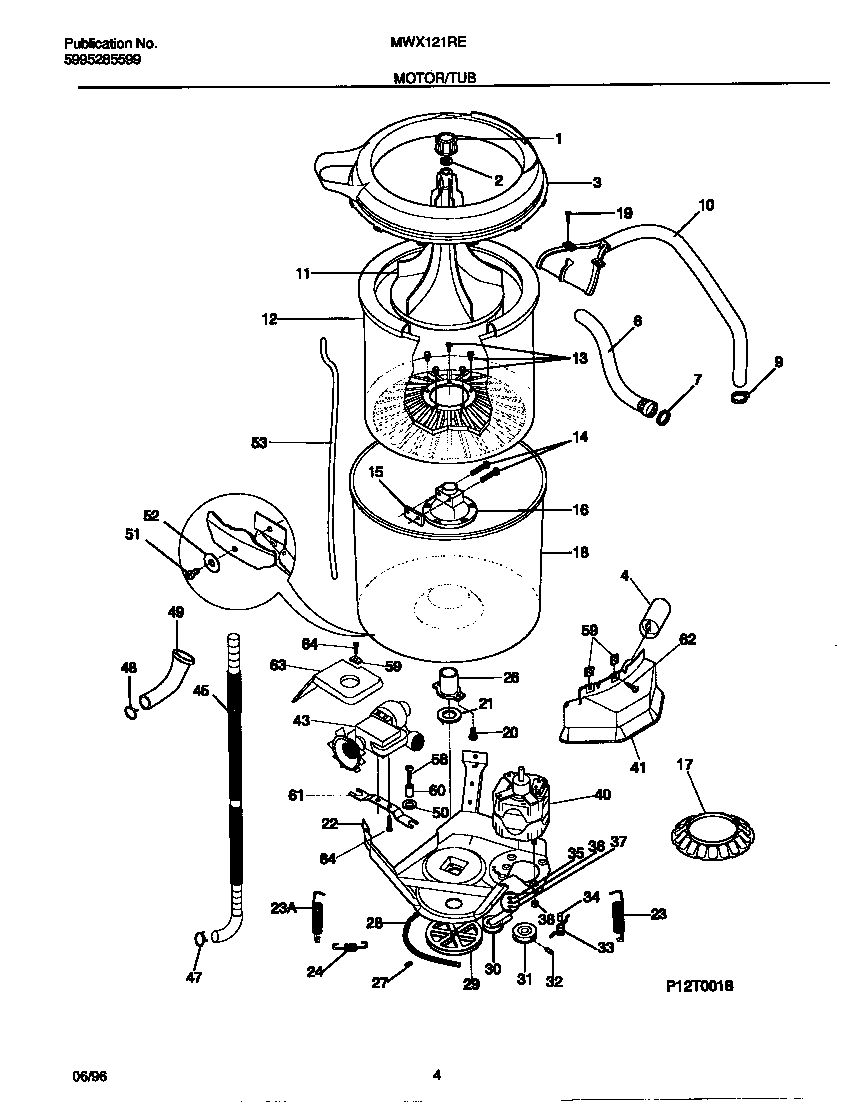 Motor/tub