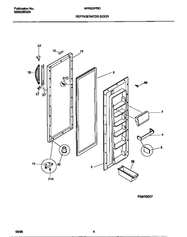 Refrigerator door