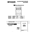 White-Westinghouse WGF337BBWC cover diagram