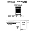 Universal/Multiflex (Frigidaire) MGF345CESB cover diagram