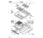 Universal/Multiflex (Frigidaire) MGF345CESB top/drawer diagram