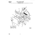 Frigidaire FDE336RET0 front panel/lint filter diagram