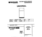 Universal/Multiflex (Frigidaire) MRT18TRED1 covers diagram