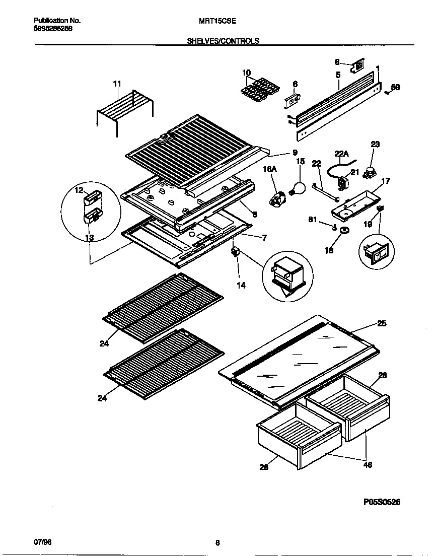 Shelves/controls