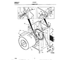 Frigidaire LDE333PEW0 cabinet/drum diagram