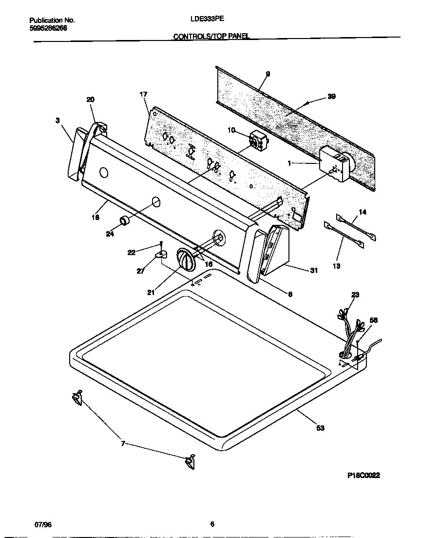Controls/top panel