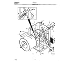 Frigidaire LDG333PEW0 cabinet/drum diagram