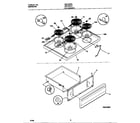 Universal/Multiflex (Frigidaire) MEF352BEDB top/drawer diagram