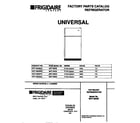 Universal/Multiflex (Frigidaire) MRT18NSBD0 cover diagram