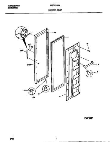 Freezer door