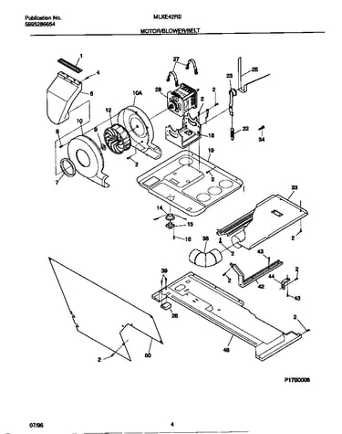 Motor/blower/belt