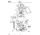 Universal/Multiflex (Frigidaire) MLXE42REW1 motor/tub diagram