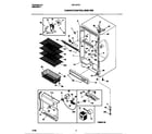 Gibson GFU16F7AW7 cabinet/control/shelves diagram