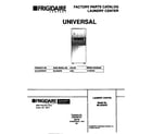 Universal/Multiflex (Frigidaire) MLXE62REW1 cover diagram