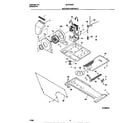Universal/Multiflex (Frigidaire) MLXE62REW1 motor/blower/belt diagram