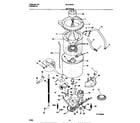Universal/Multiflex (Frigidaire) MLXE62REW1 motor/tub diagram