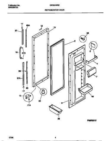 Refrigerator door