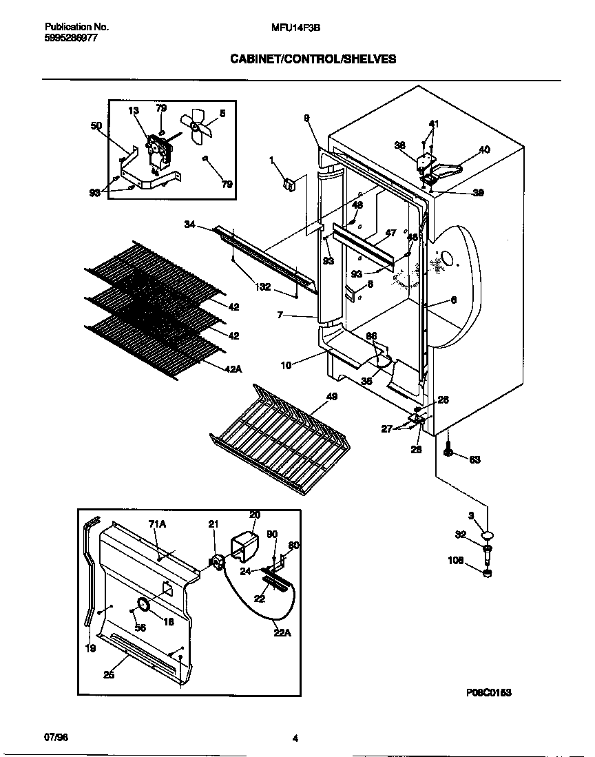 Cabinet/controls/shelves