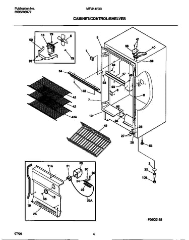 Cabinet/controls/shelves