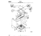 Frigidaire FLXE52RBT3 lower cabinet/top diagram