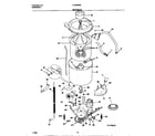 Frigidaire FLXE52RBS3 motor/tub diagram