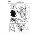 Frigidaire FFU16F9CW3 cabinet/control/shelves diagram