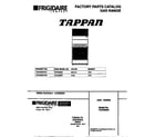 Tappan TGO356BCDC cover diagram